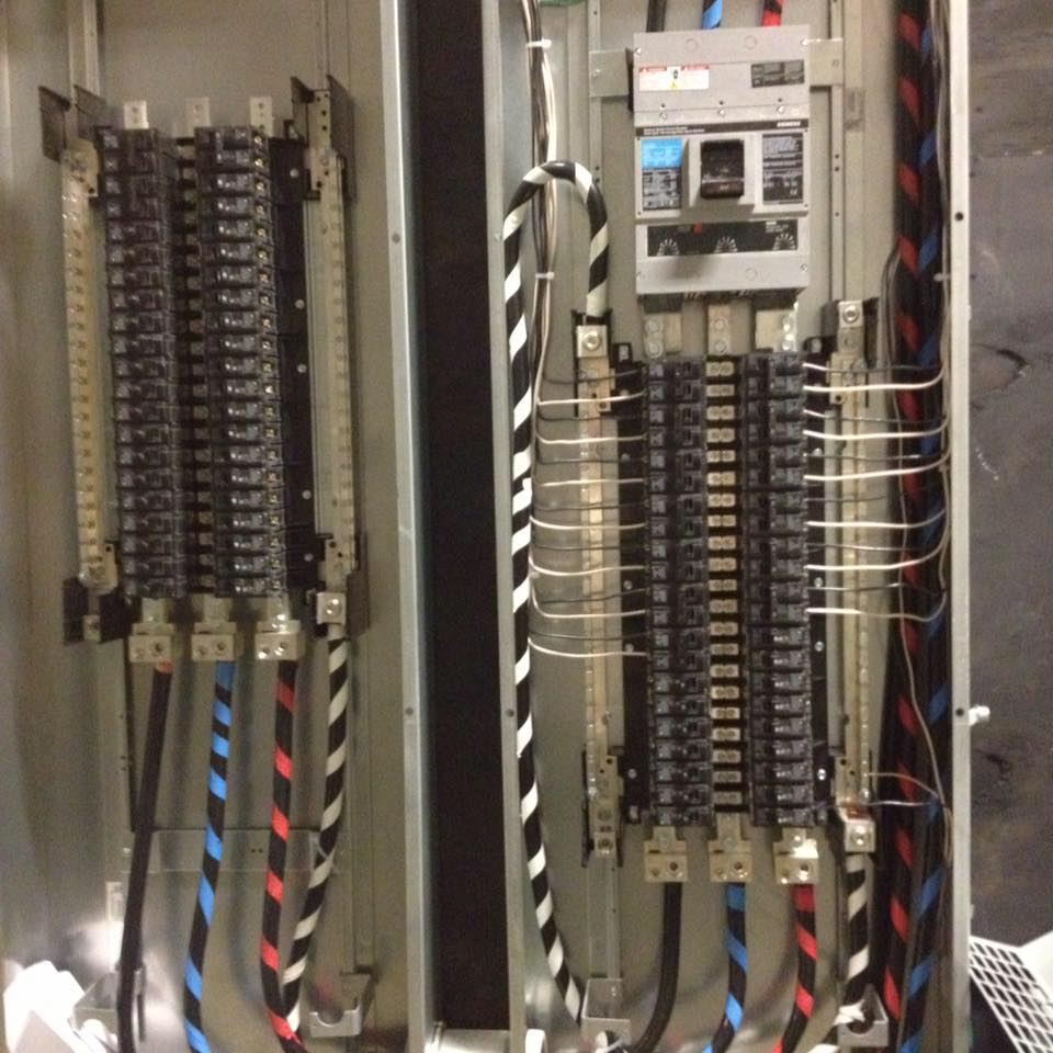 Commercial breaker panel wiring